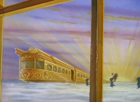 Screenshots from the 1949 MGM cartoon Heavenly Puss