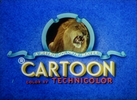 Screenshots from the 1949 MGM cartoon Heavenly Puss