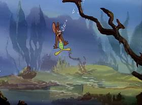 Screenshots from the 1949 MGM cartoon The Cat and the Mermouse