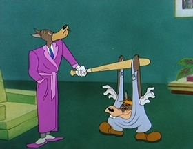 Screenshots from the 1949 MGM cartoon Little Rural Riding Hood