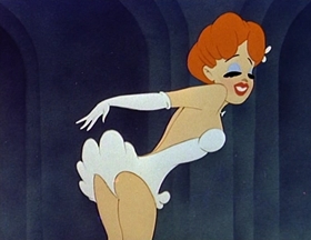 Screenshots from the 1949 MGM cartoon Little Rural Riding Hood