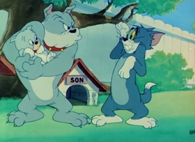 Screenshots from the 1949 MGM cartoon Love That Pup