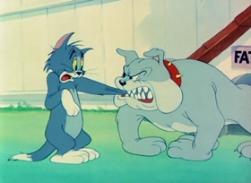 Screenshots from the 1949 MGM cartoon Love That Pup