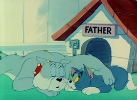 Screenshots from the 1949 MGM cartoon Love That Pup