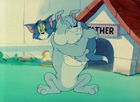 Screenshots from the 1949 MGM cartoon Love That Pup