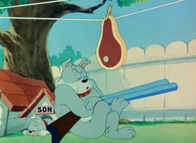 Screenshots from the 1949 MGM cartoon Love That Pup