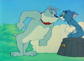 Screenshots from the 1949 MGM cartoon Love That Pup
