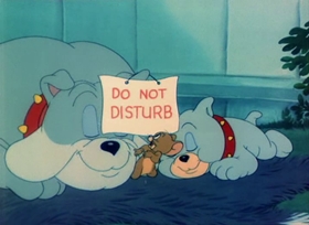 Screenshots from the 1949 MGM cartoon Love That Pup