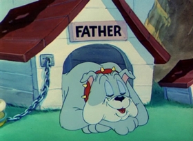 Screenshots from the 1949 MGM cartoon Love That Pup