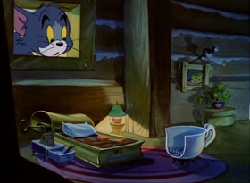 Screenshots from the 1949 MGM cartoon Jerry