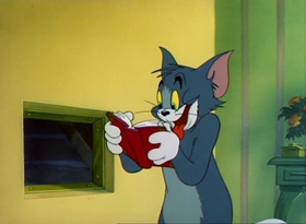 Screenshots from the 1949 MGM cartoon Jerry
