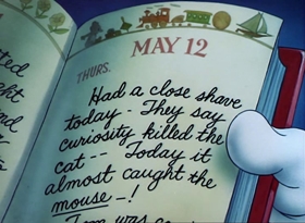 Screenshots from the 1949 MGM cartoon Jerry