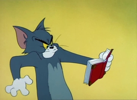 Screenshots from the 1949 MGM cartoon Jerry