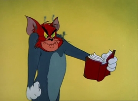 Screenshots from the 1949 MGM cartoon Jerry