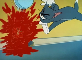 Screenshots from the 1949 MGM cartoon Jerry