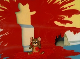 Screenshots from the 1949 MGM cartoon Jerry