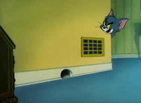 Screenshots from the 1949 MGM cartoon Jerry