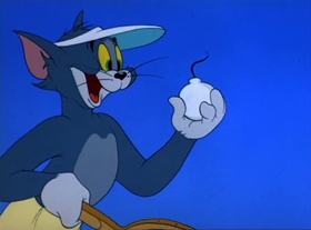 Screenshots from the 1949 MGM cartoon Tennis Chumps