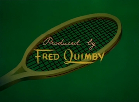 Screenshots from the 1949 MGM cartoon Tennis Chumps