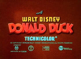 Screenshots from the 1949 Disney cartoon Winter Storage