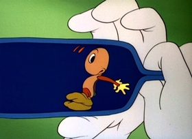 Screenshots from the 1949 Disney cartoon The Greener Yard