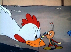 Screenshots from the 1949 Disney cartoon The Greener Yard