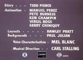 Screenshots from the 1949 Warner Bros. cartoon Wise Quackers