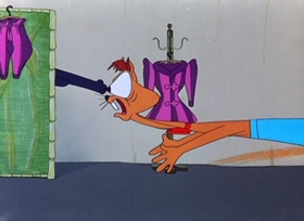 Screenshots from the 1949 Warner Bros. cartoon Porky Chops