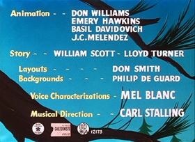 Screenshots from the 1949 Warner Bros. cartoon Porky Chops