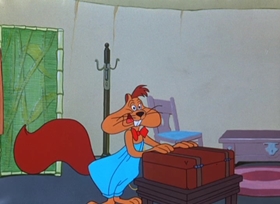 Screenshots from the 1949 Warner Bros. cartoon Porky Chops