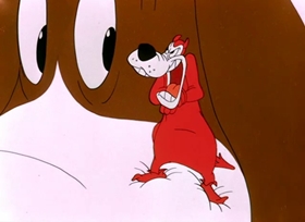 Screenshots from the 1949 Warner Bros. cartoon Daffy Duck Hunt