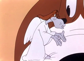 Screenshots from the 1949 Warner Bros. cartoon Daffy Duck Hunt