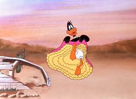 Screenshots from the 1949 Warner Bros. cartoon Daffy Duck Hunt