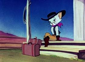 Screenshots from the 1950 MGM cartoon Texas Tom