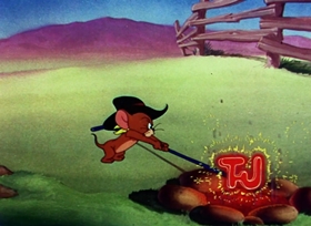Screenshots from the 1950 MGM cartoon Texas Tom