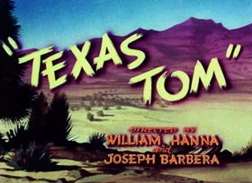 Screenshots from the 1950 MGM cartoon Texas Tom