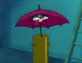 Screenshots from the 1950 MGM cartoon The Cuckoo Clock
