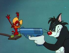 Screenshots from the 1950 MGM cartoon The Cuckoo Clock