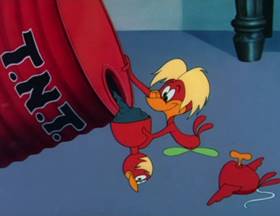 Screenshots from the 1950 MGM cartoon The Cuckoo Clock