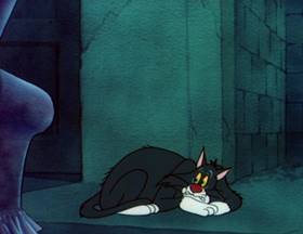 Screenshots from the 1950 MGM cartoon The Cuckoo Clock