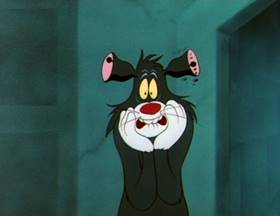 Screenshots from the 1950 MGM cartoon The Cuckoo Clock