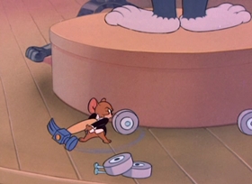 Screenshots from the 1950 MGM cartoon Tom and Jerry in the Hollywood Bowl