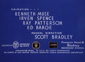 Screenshots from the 1950 MGM cartoon Tom and Jerry in the Hollywood Bowl