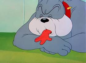 Screenshots from the 1950 MGM cartoon The Framed Cat