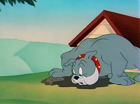 Screenshots from the 1950 MGM cartoon The Framed Cat
