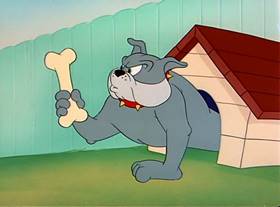 Screenshots from the 1950 MGM cartoon The Framed Cat