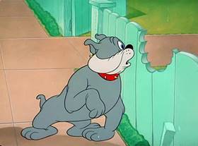 Screenshots from the 1950 MGM cartoon The Framed Cat