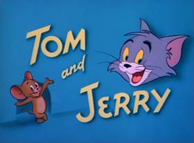 Screenshots from the 1950 MGM cartoon The Framed Cat