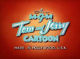 Screenshots from the 1950 MGM cartoon The Framed Cat