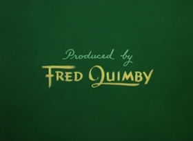 Screenshots from the 1950 MGM cartoon Cueball Cat